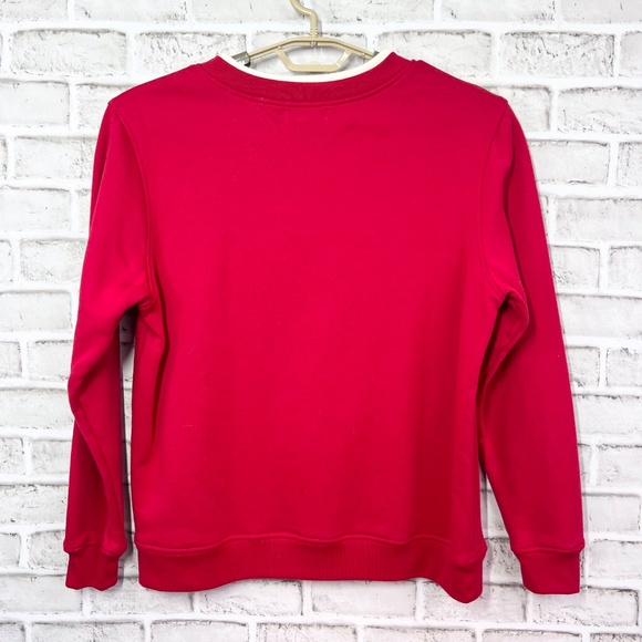 🎄|•SHENANIGAN'S•| Winter Christmas Holiday Embroidered Skiing Penguin Scene - Picture 2 of 4